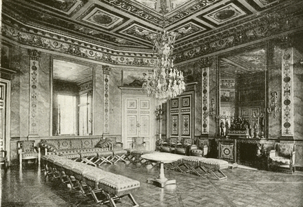Compiegne, Salon de Reception de l'Imperatrice (b/w photo)