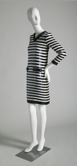 Dress, 1966 (side oblique view), Sequins