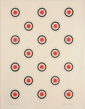 Floating Circles, 1965 (Ink and gouache on paper)