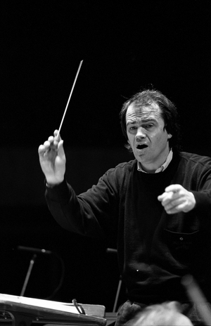 Hans Graf, 1990 (b/w photo)