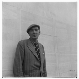 Portrait of poet George Barker, London, mid early 1950's