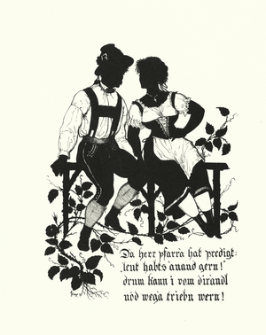 Silhouette by Hugo Strohl (litho)