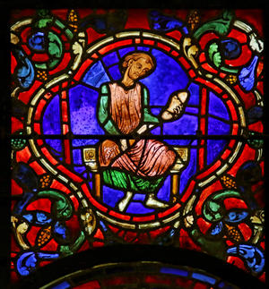 Scene from the 'Life of St. Martin', Chartres Cathedral (stained glass)