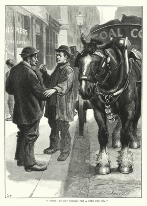 I think I've got enough for a feed for you (engraving)