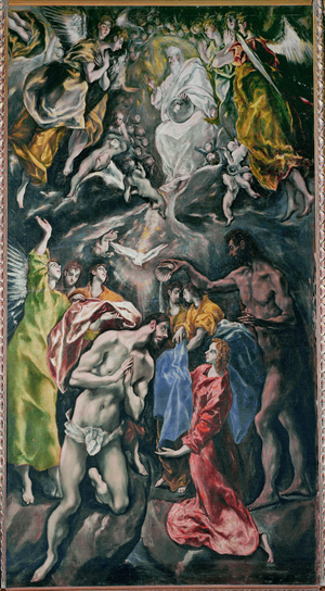 Baptism of Christ (painting on canvas)