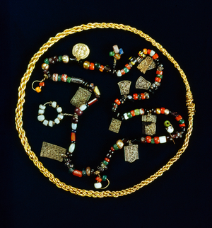 Ornate ancient Norse jewelry was found near Oslo., 1970 (photo)