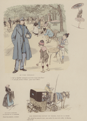 Illustration for Paris Brillant (colour litho)