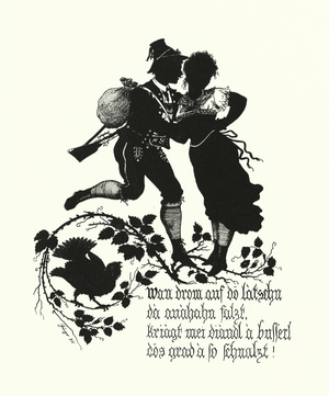 Silhouette by Hugo Strohl (litho)