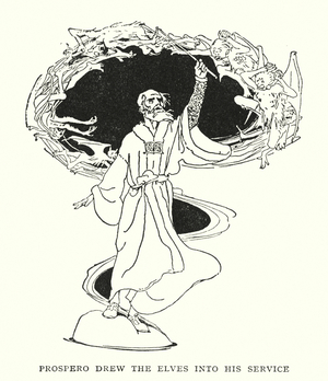 Illustration for Shakespeare's The Tempest (litho)