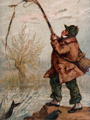 The broken rod (colour litho)