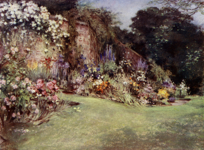 Scottish Gardens: Barskimming (colour litho)
