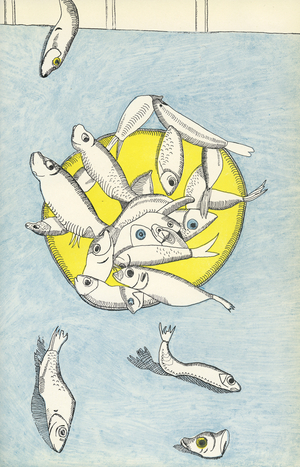Illustration for 'The Glass Tower',1944 (lithograph)