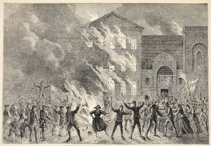 Burning of Newgate, from a Contemporary Print (engraving)
