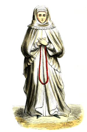 Bourgeoise - German female costume, 15th century