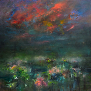 Seductive Nightfall, 2019 (oil on panel)