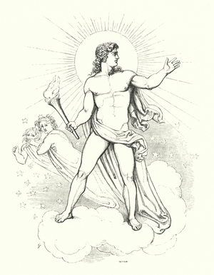 John Keats: Illustration for Hyperion (engraving)