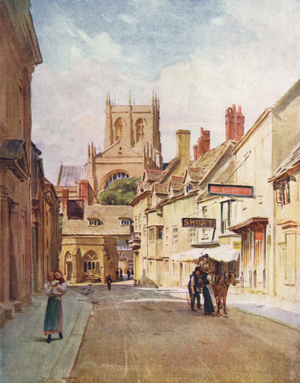 Wessex: Long Street, Sherborne (colour litho)