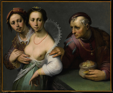 The Choice Between Young and Old (oil on canvas)
