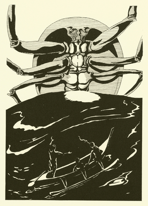 Pou Amma the Crab (engraving)
