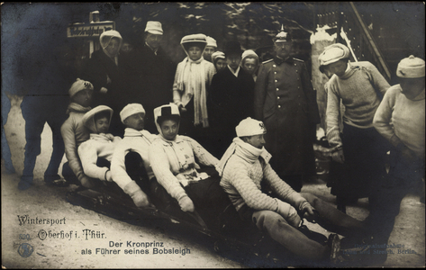 Foto Kronprinz Wilhelm von Preußen, Bobsleigh