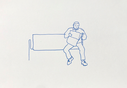 Blues News, 2020 (Posca pen on paper)