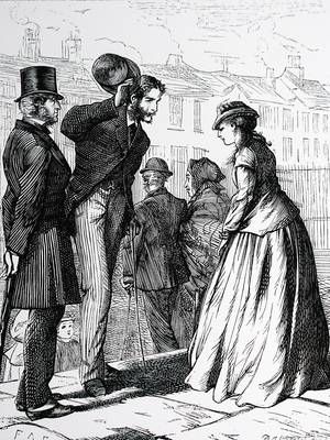 Gentlemen in top hats, 1850
