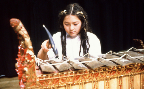 Balinese Gamelan metallophone being