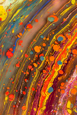 Traditional Ottoman Turkish marbling art patterns as abstract colorful background