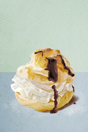 Cream Puff, 2022 (digital)