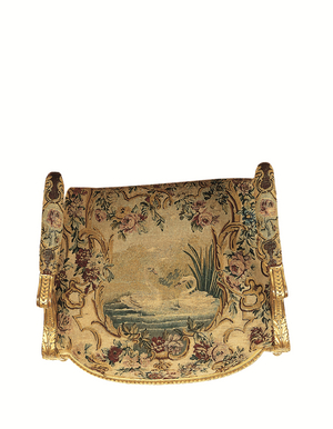 Armchair (gilded wood with tapestry)