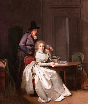 A Woman Writing to Her Lover (or The Letter), ca. 1789-1793