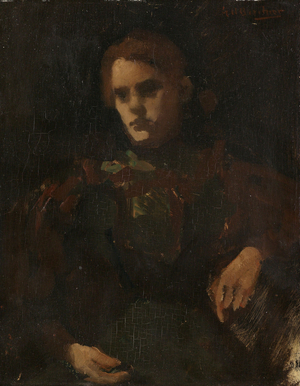 Study after the Model, 1880-1923 (oil on panel)