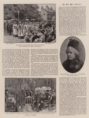 The Funeral of Mrs Gladstone (engraving)