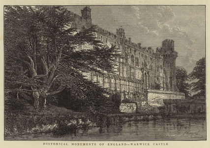 Historical Monuments of England, Warwick Castle (engraving)