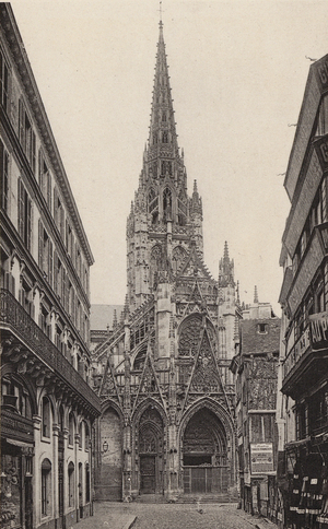 Rouen: L'Eglise Saint-Maclou (b/w photo)
