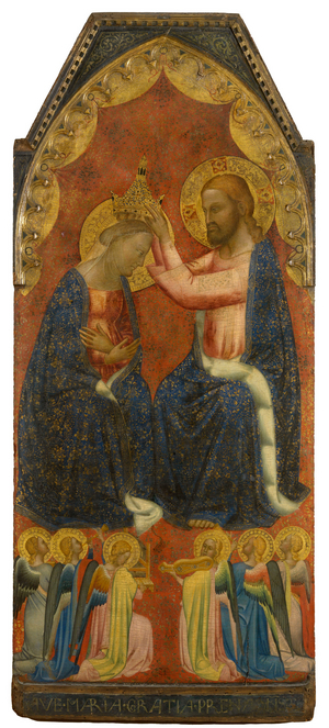 The Coronation of the Virgin, c.1350 (tempera on panel)