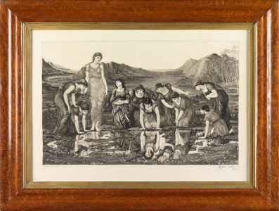 The Mirror of Venus (line engraving on vellum)
