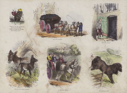 Page from the Attractive Picture Book (coloured engraving)