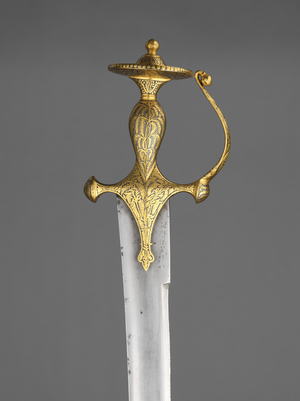 Sword of Guru Sadhu Singh Sodhi, Pubjab, 19th century (steel & gold)