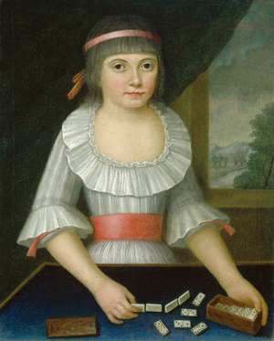The Domino Girl, c.1790 (oil on canvas)