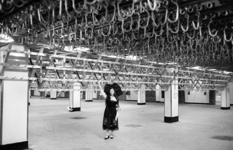 The Meal Market in Rungis, France, Is Going To Be Opened on January 13, 1973 : here on January 8, 1973 (b/w photo)