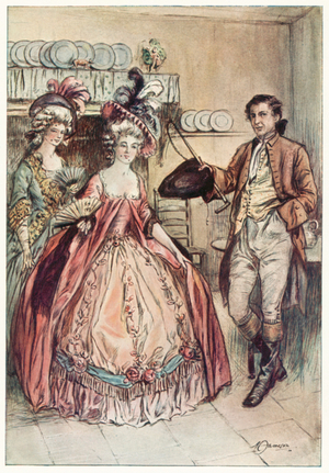 The Vicar of Wakefield by Oliver Goldsmith (colour litho)