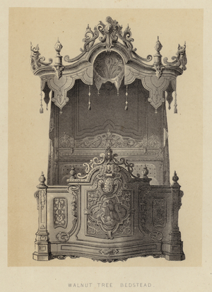 Walnut Tree Bedstead (litho)