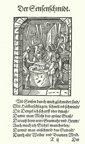 The Scythe Maker (engraving)