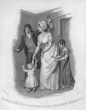 Barclays Dictionary, word: Leading strings (engraving)