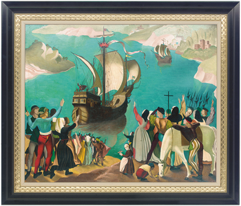 Bristol ships (oil on canvas)