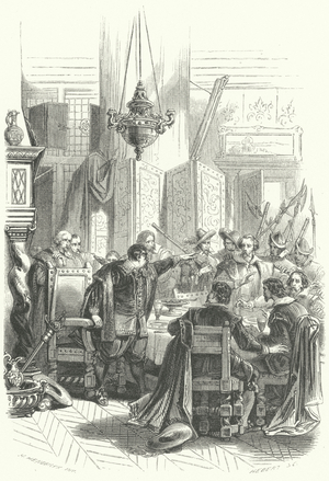 Arrest of Sebastien de la Laruelle, Mayor of Liege, 1637 (engraving)