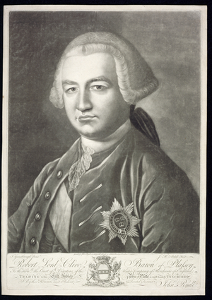 'Robert, Lord Clive, Baron of Plassey'. 'Clive of India'. (1725-74). English general and colonial administrator. Portrait
