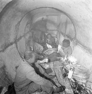 Oslo January 19, 1957. Outlers in Oslo are trying to find a place to sleep where it is warm and warm. …, 1957 (photo)