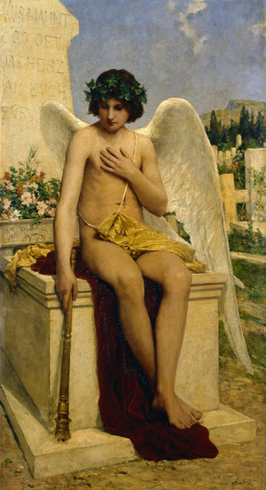 The Genius of Death, 1890 (oil on canvas)